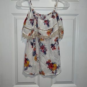 Floral Off The Shoulder Shirt